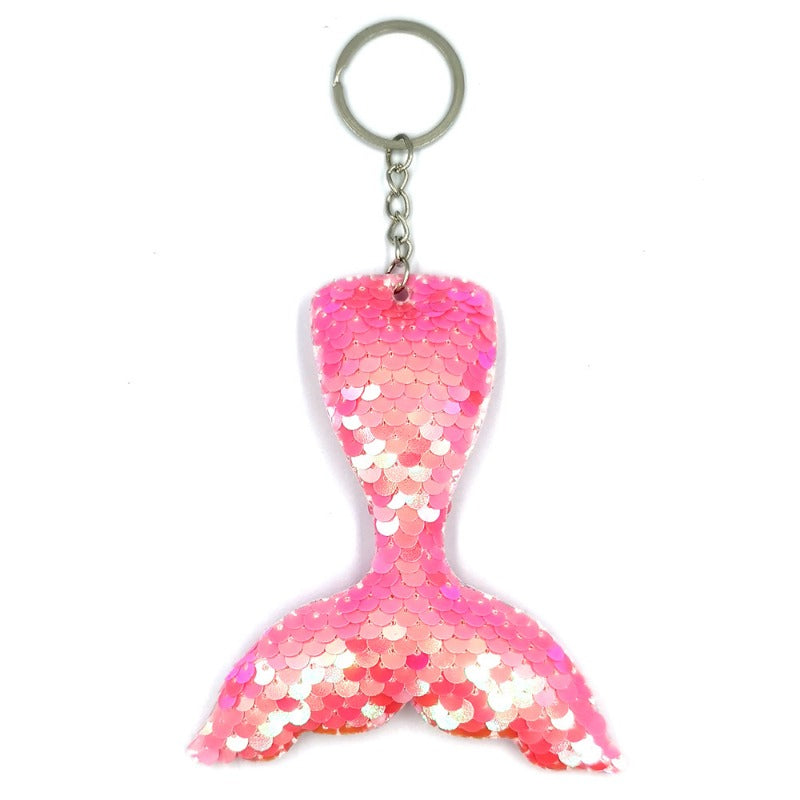 Wholesale Reflective Mermaid European and American Fashion Glitter Keychains