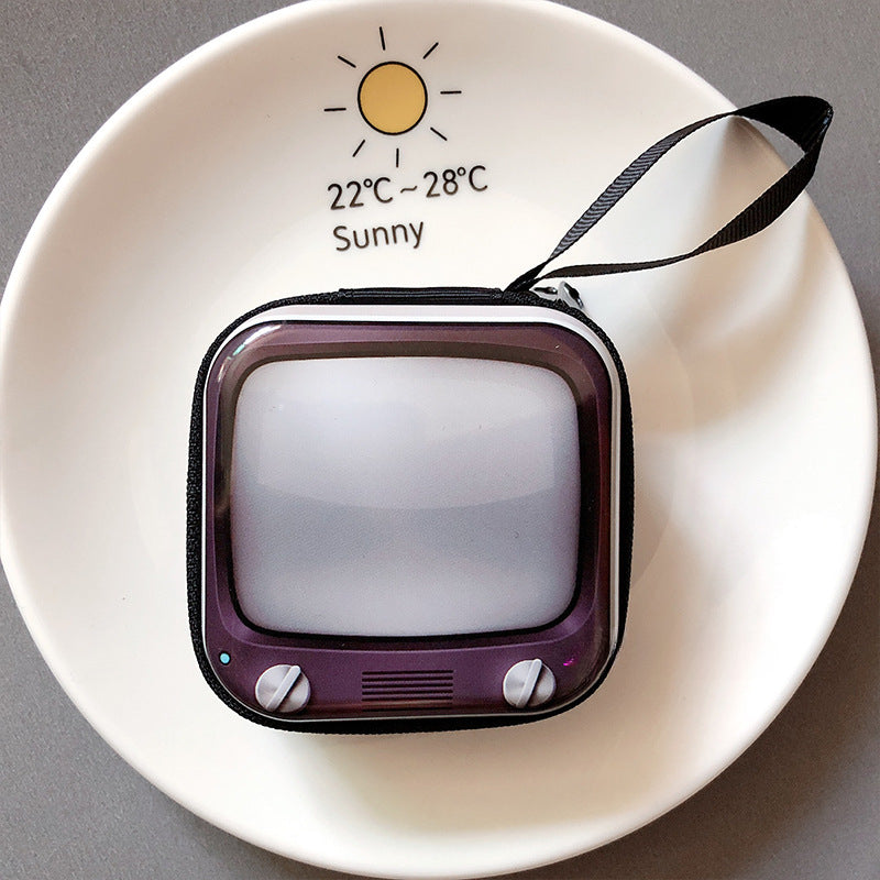 Wholesale Cartoon Retro Record Tape Tinplate Earphone Case