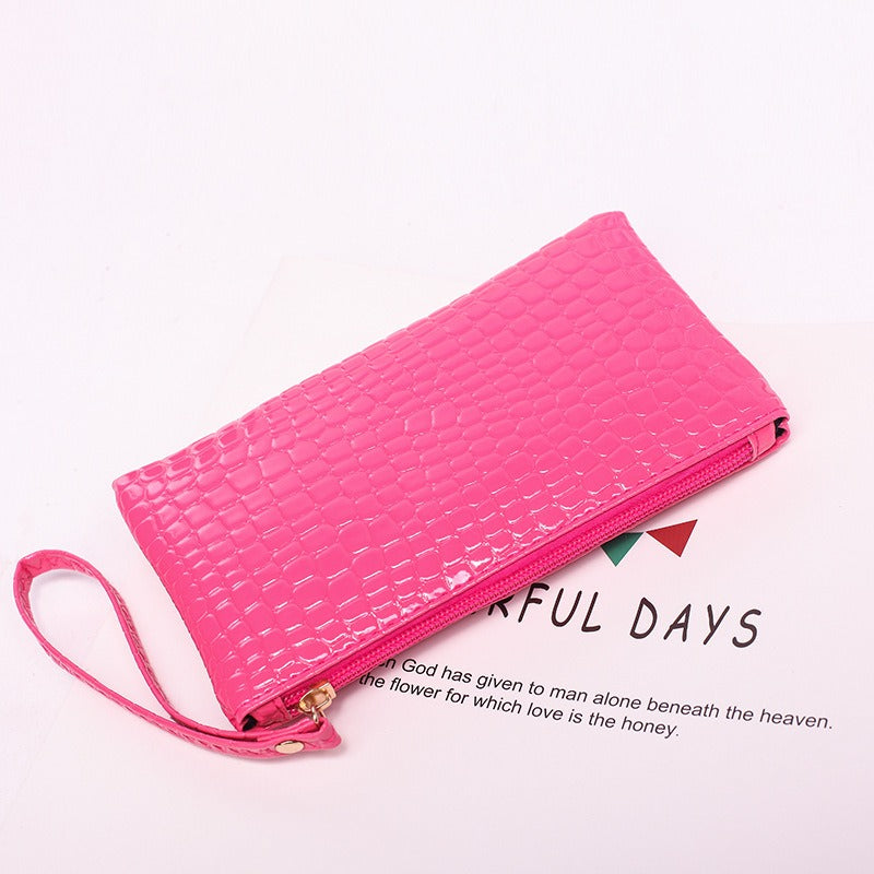 Wholesale PU Crocodile Pattern Clutch Bag