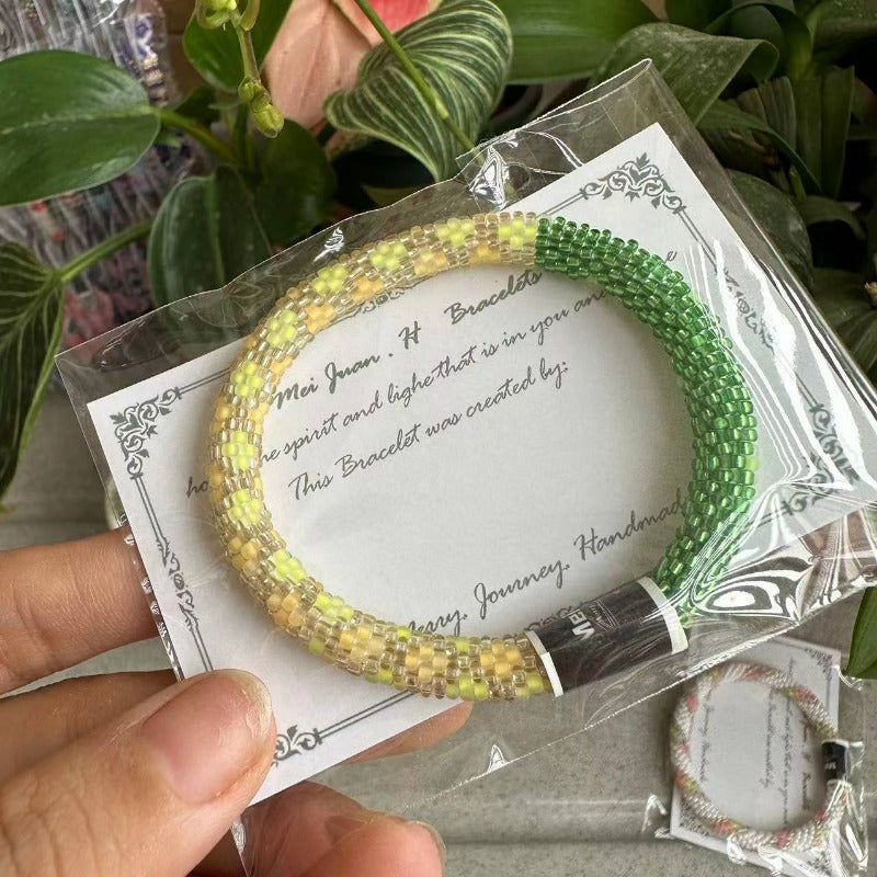 Wholesale Nepalese Hand-woven Japanese Essential Oil Diffuser Beaded Bracelet