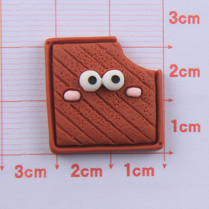 Wholesale Food Play Eye Cookies Resin Accessories Cream Glue Phone Case