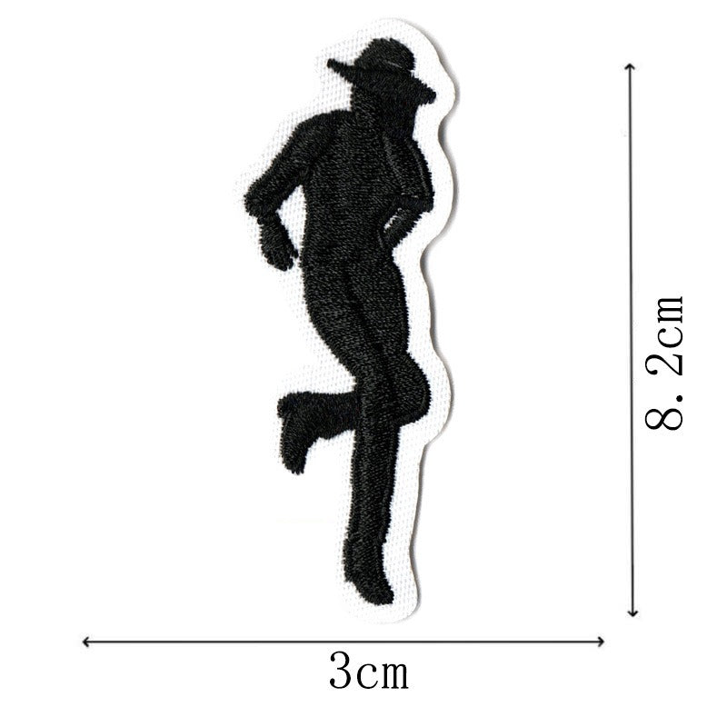 Wholesale Western Cowboy Creative Embroidery Sharpshooter Hat, Reins, Violin Boots Accessories Patch FS