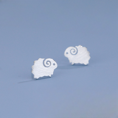 Pendientes al por mayor de conejo lindos 925 de plata esterlina