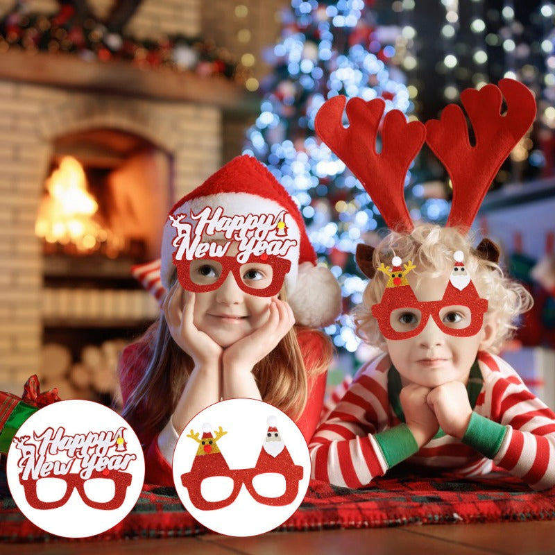 Wholesale Christmas Glasses Children's Party Decorations Christmas Decorations Photo Props Elk Glasses Frame