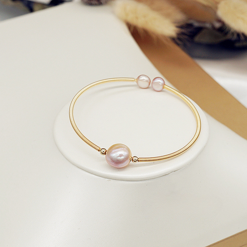 Wholesale Freshwater Pearl Candy Mixed Color Preserved Color Bacelet