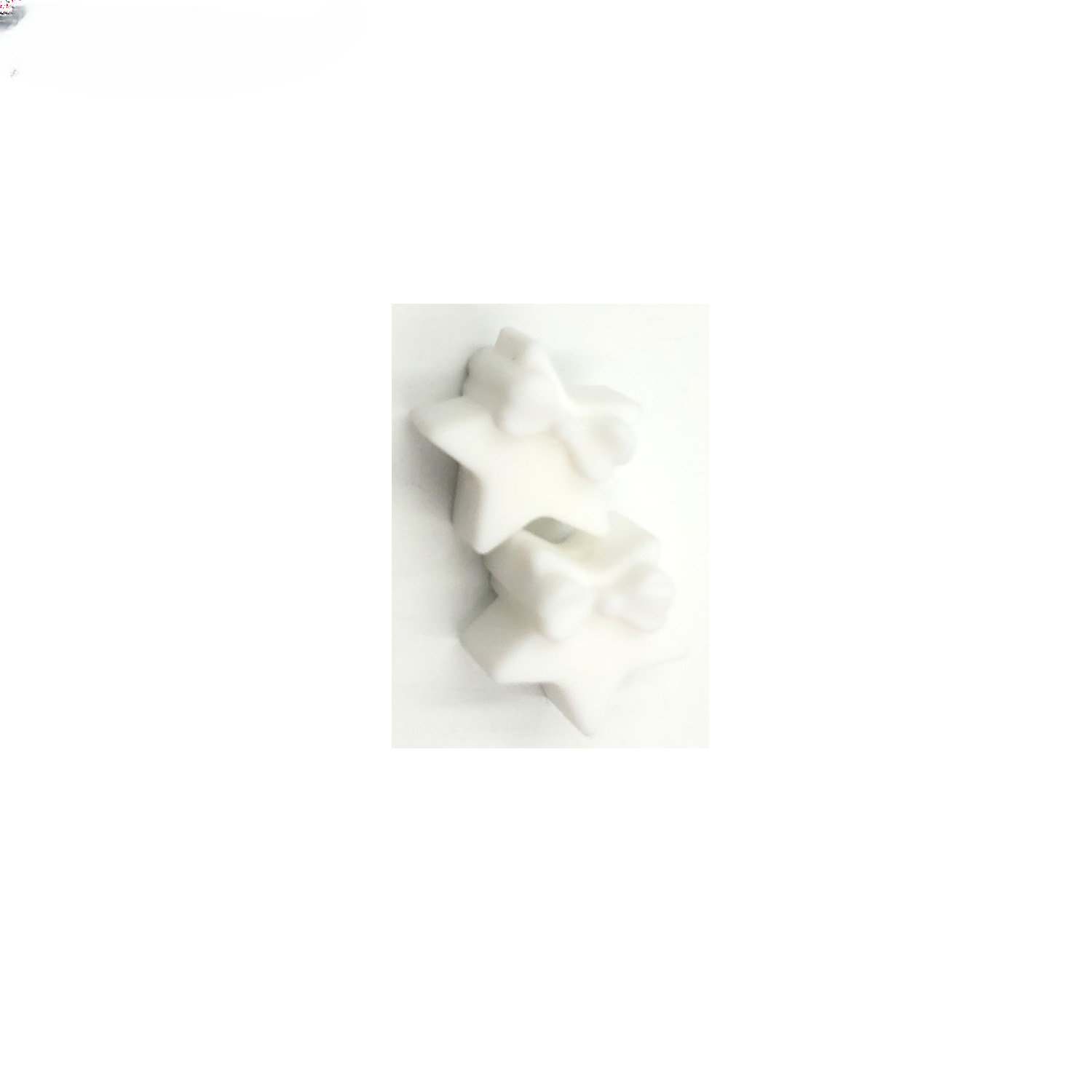 Wholesale 50pcs Bow Knot Pentagram Silicone Beads