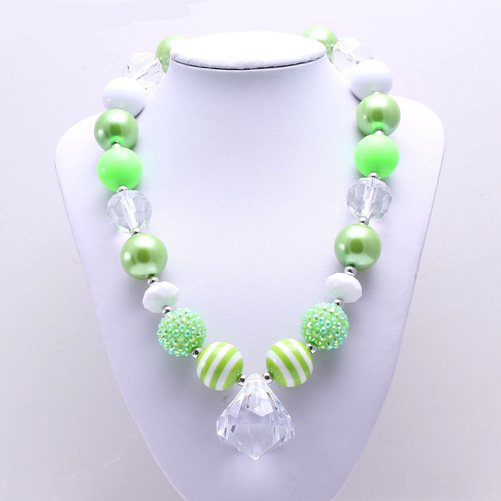 Wholesale Green Children's Beaded Necklace