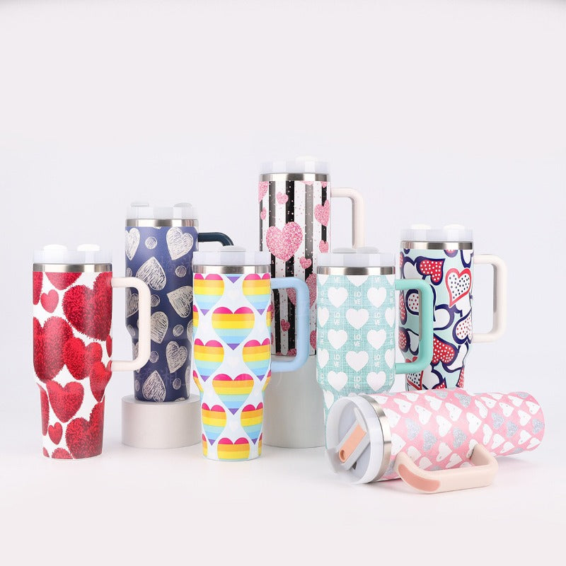 Wholesale Tumbler Stainless Steel Insulation Large Capacity Handle Outdoor 40oz Ice Cup