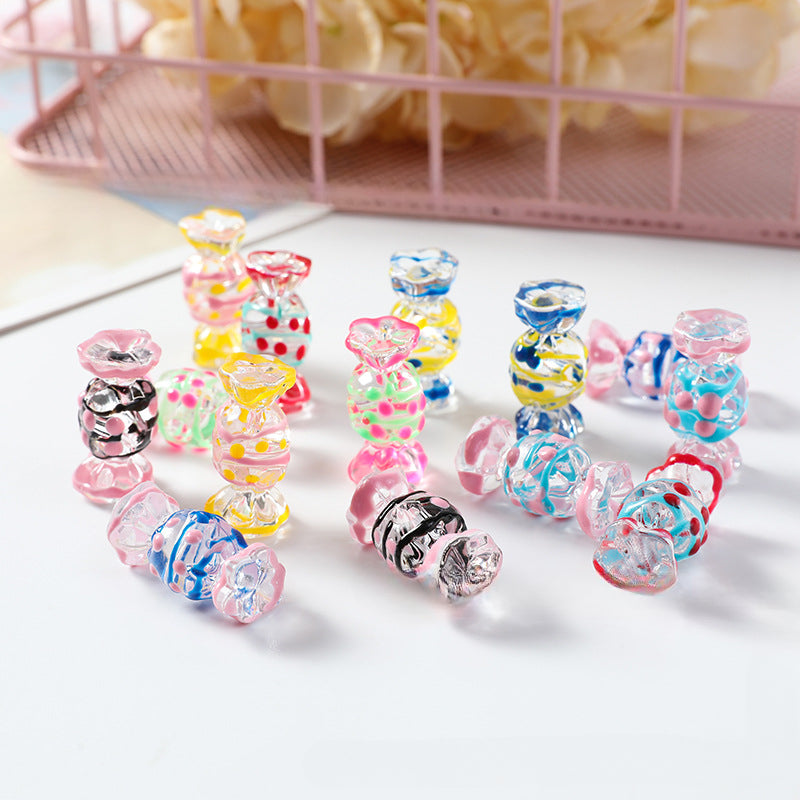 Wholesale 50PCS Cute Candy Pearl Beads