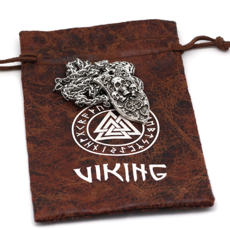 Wholesale Gothic Skull Pendant Alloy Necklace