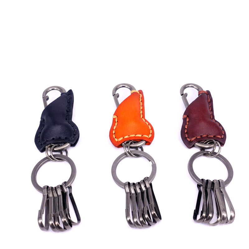 Wholesale Vintage Cowhide Men's Keychains