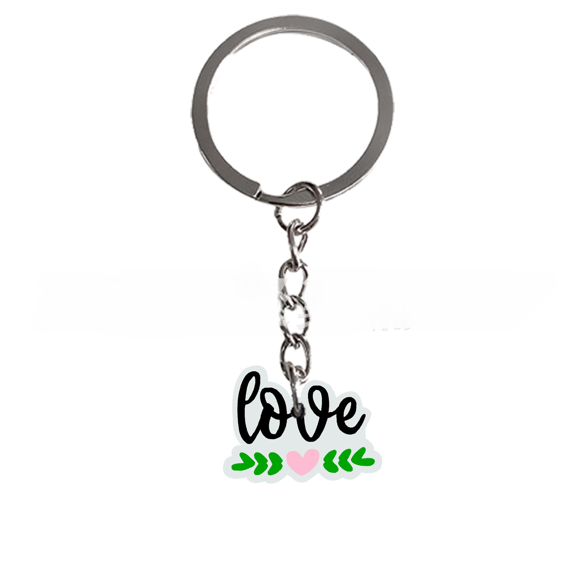 Wholesale 50PCS Pink Valentine's Day PVC Keychain