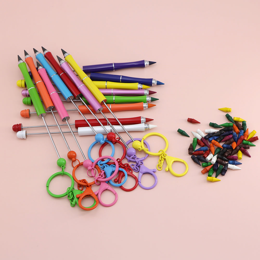 Al por mayor 2023 Nuevo llavero de lápiz de lápiz de pluma de bricolaje de metal