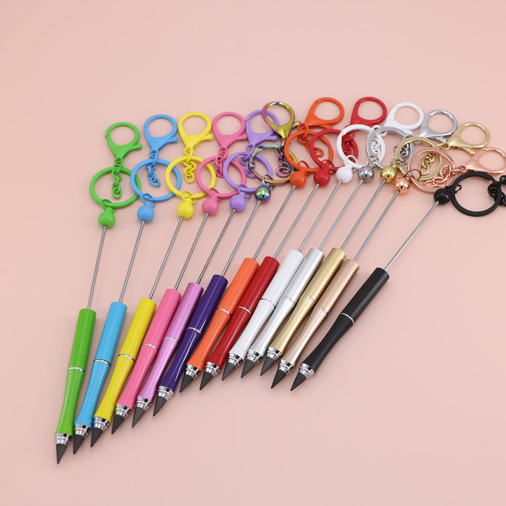 Al por mayor 2023 Nuevo llavero de lápiz de lápiz de pluma de bricolaje de metal
