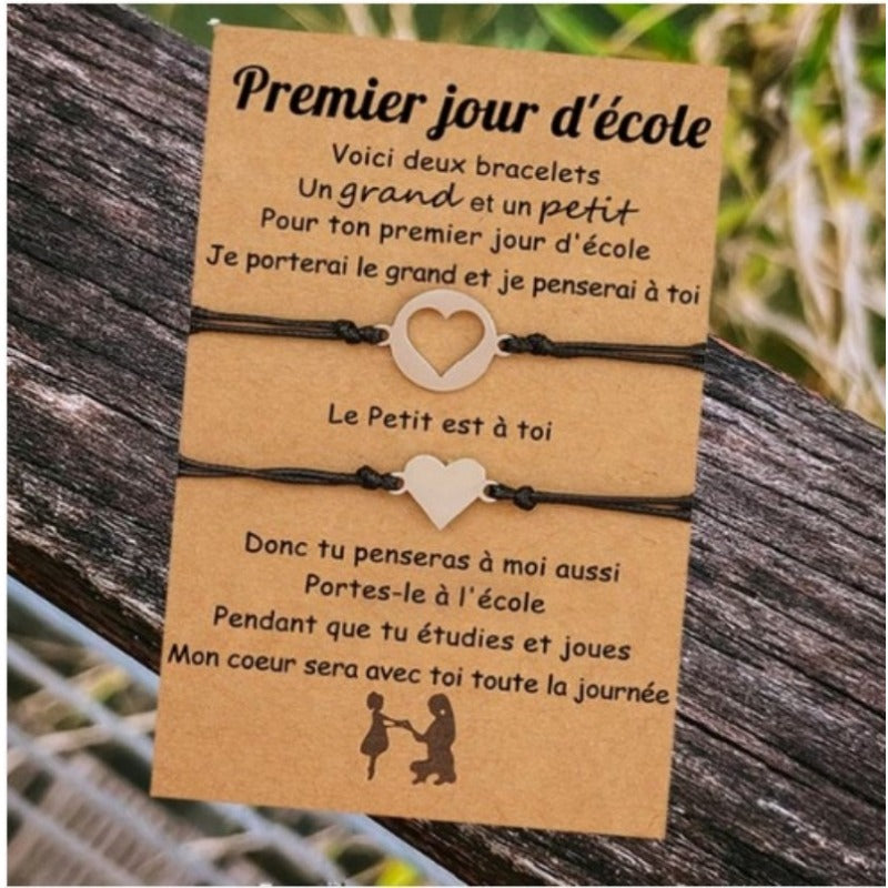 Wholesale Stainless Steel Hollow Heart Bracelet Set