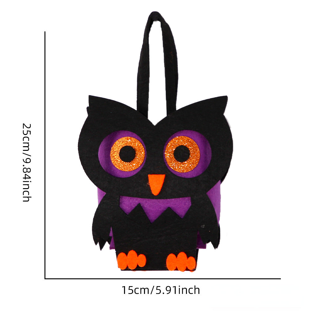 Wholesale Halloween Decorative Candy Bags, Non-woven Three-dimensional Tote Bags