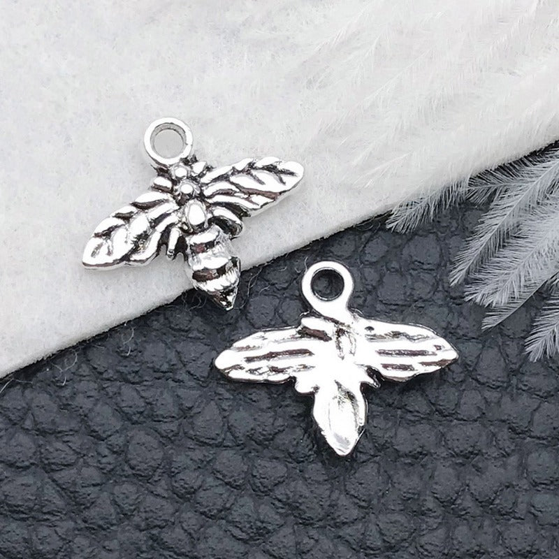 Wholesale Bee Chrysanthemum Honey Alloy DIY Necklace Bracelet Pendant