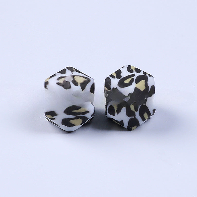 Wholesale 50PCS/PACK 14mm Hexagonal Silicone Beads