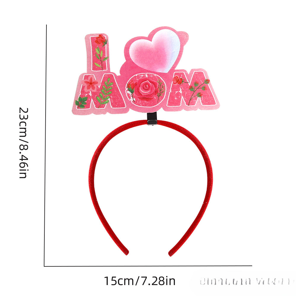 Wholesale Mother's Day Party Decorative Plastic Hair Hoops