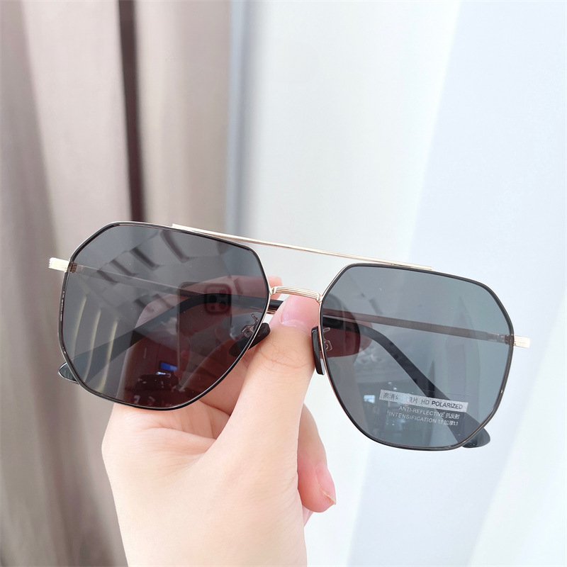 Wholesale Metal Double Beam UV Resistant PC Sunglasses