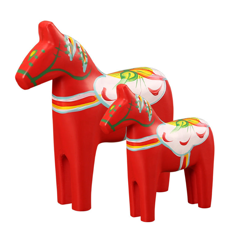 Wholesale of Painted Wooden Horse Ornaments From Dala, Sweden