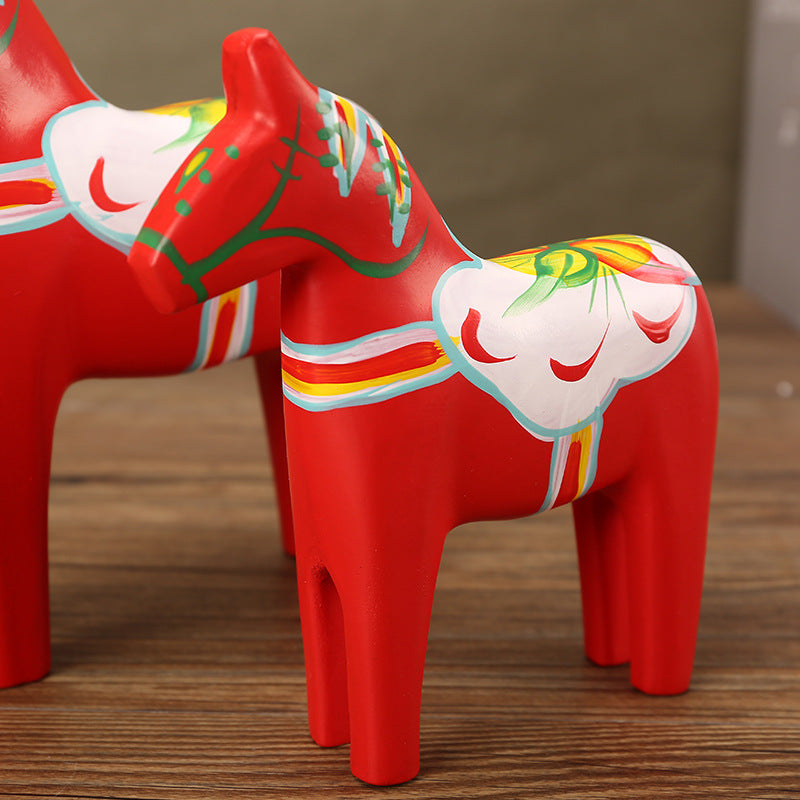 Wholesale of Painted Wooden Horse Ornaments From Dala, Sweden