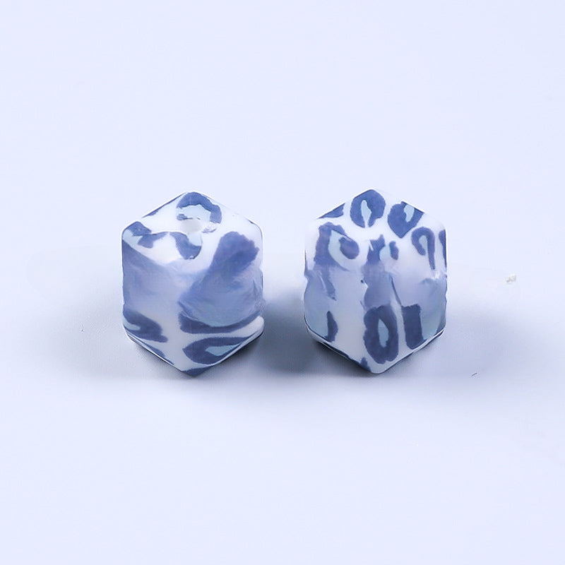 Wholesale 50PCS/PACK 14mm Hexagonal Silicone Beads