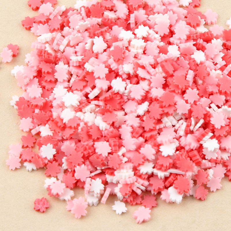 Wholesale 20g/pcak for Air Traffic Control Pens, Soft Ceramic Wire Fragments, Love Five Pointed Star Snowflake Mixed Decoration Accessories