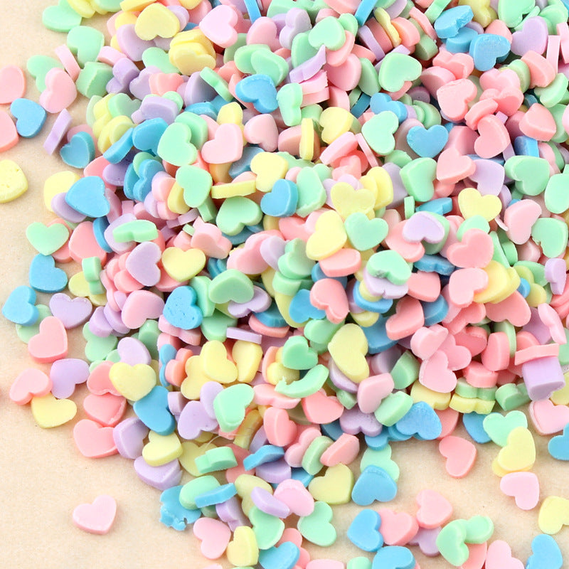 Wholesale 20g/pcak for Air Traffic Control Pens, Soft Ceramic Wire Fragments, Love Five Pointed Star Snowflake Mixed Decoration Accessories