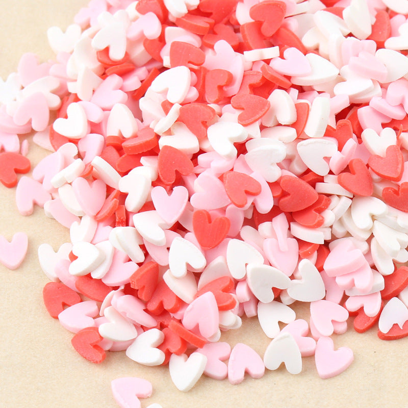 Wholesale 20g/pcak for Air Traffic Control Pens, Soft Ceramic Wire Fragments, Love Five Pointed Star Snowflake Mixed Decoration Accessories