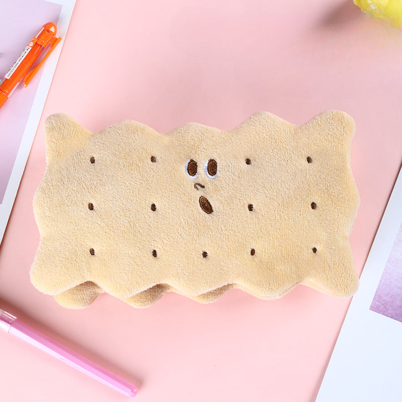 Wholesale Sandwich Biscuit Plush Pencil Case