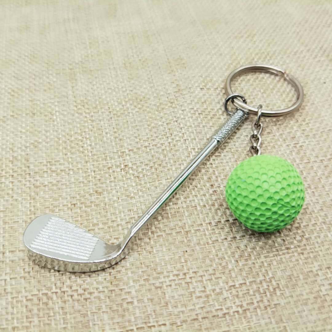 Wholesale Creative Golf Balls Metal Keychain
