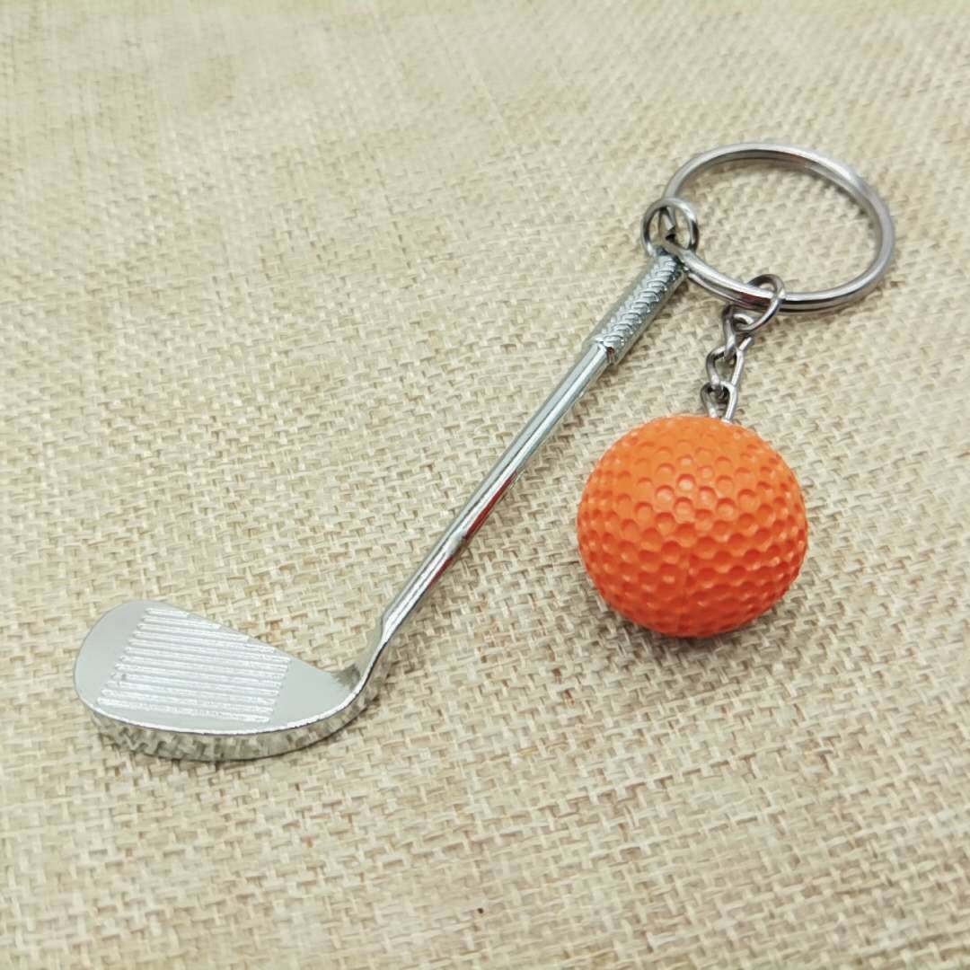 Wholesale Creative Golf Balls Metal Keychain