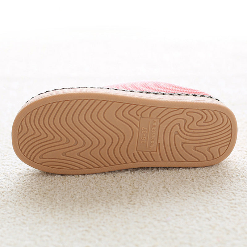 Wholesale Rabbit Home Non-slip Woolen Cotton Slippers