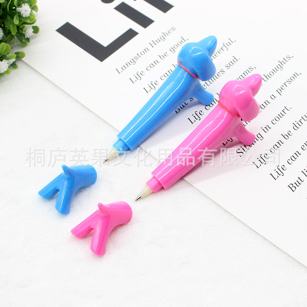 Wholesale Puppy Shaped Plastic Ballpoint Pen with Bell
