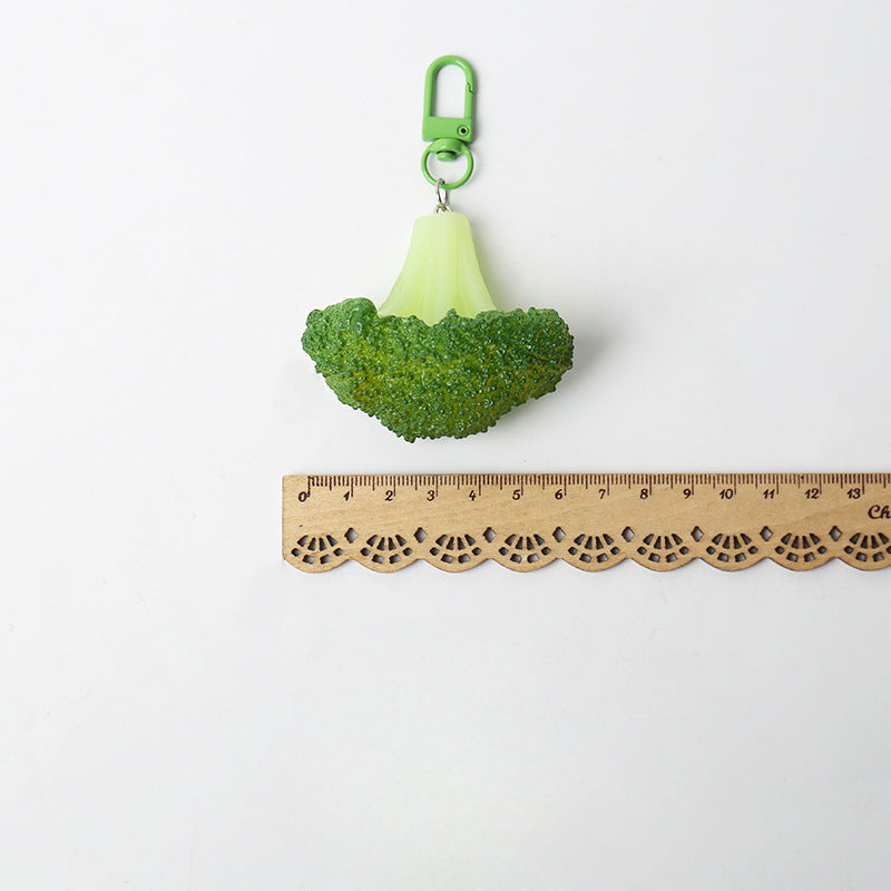 Wholesale Imitation Food Toy Fried Chicken Vegetable Plastic Keychain