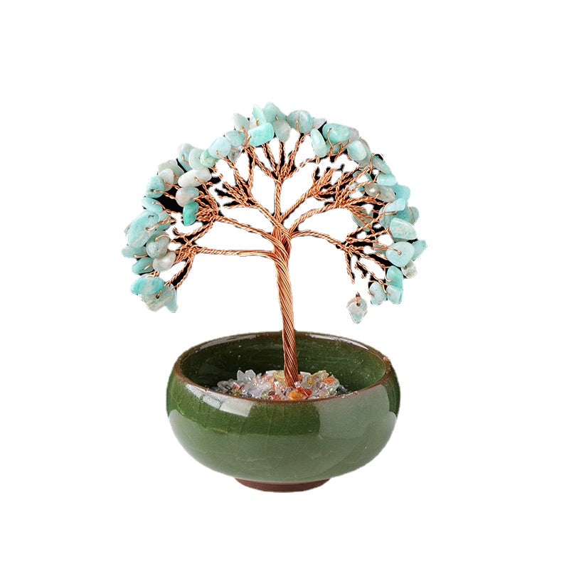 Wholesale of Natural Crystal Tree Ornaments