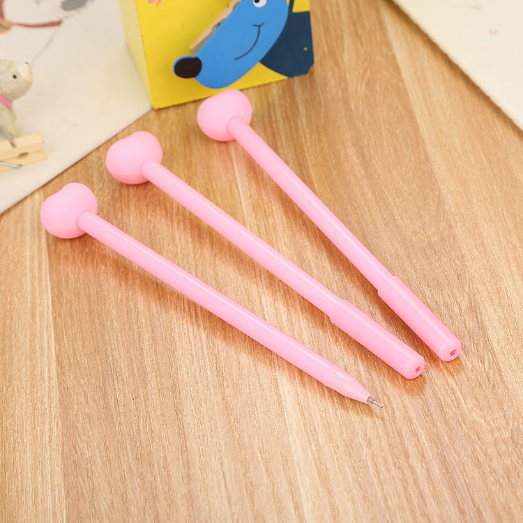 Wholesale Girly Heart Pink Series Plastic Gel Pen