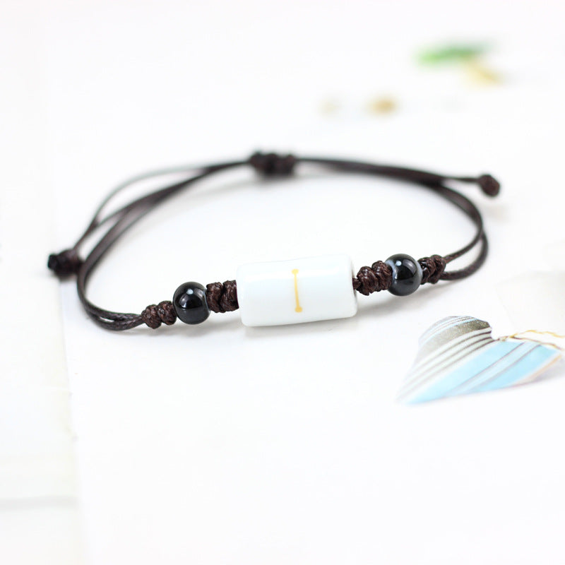 Wholesale Twelve Constellation Ceramic Couple Bracelet