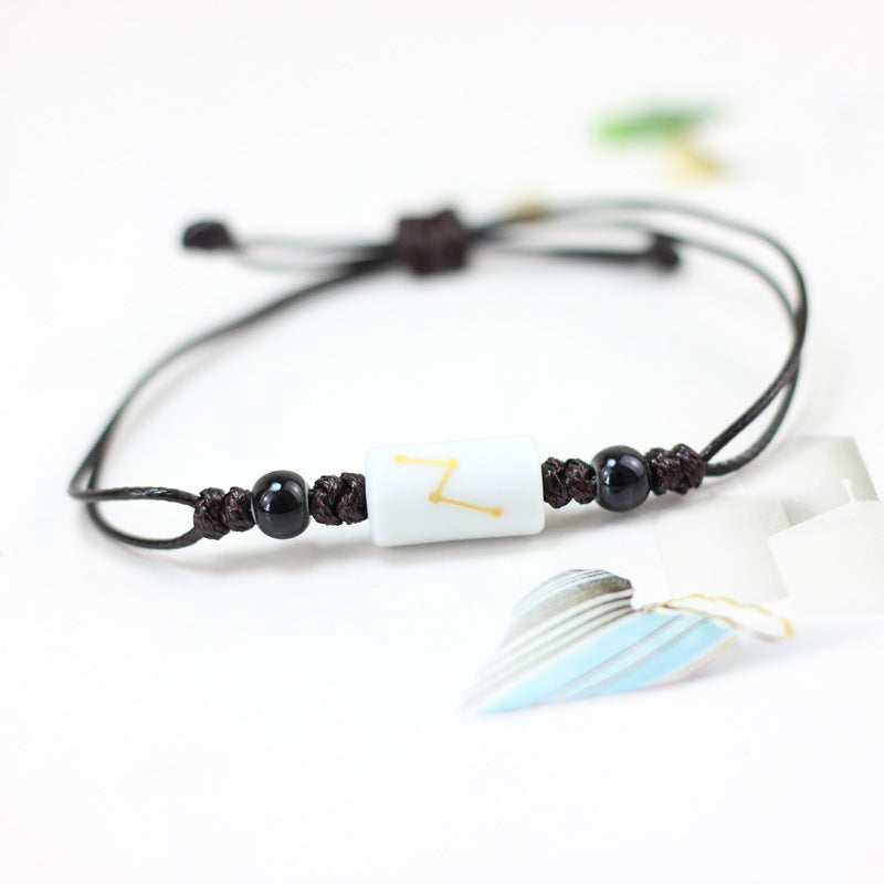 Wholesale Twelve Constellation Ceramic Couple Bracelet