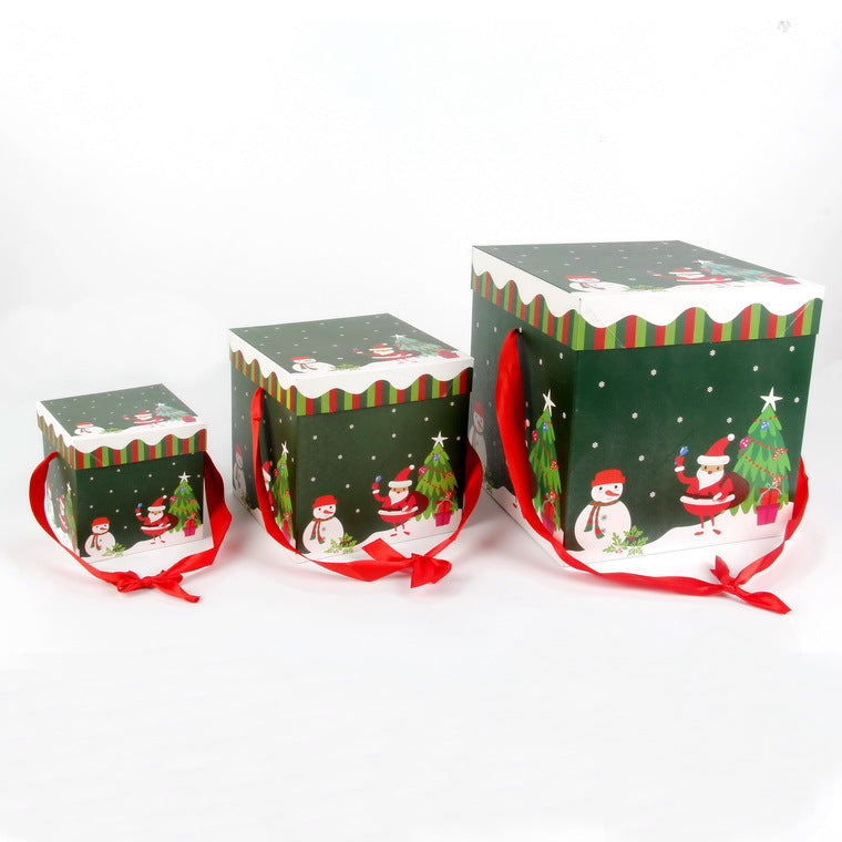 Wholesale New Christmas Decoration Gift Box Supplies Paper Gift Packaging Box