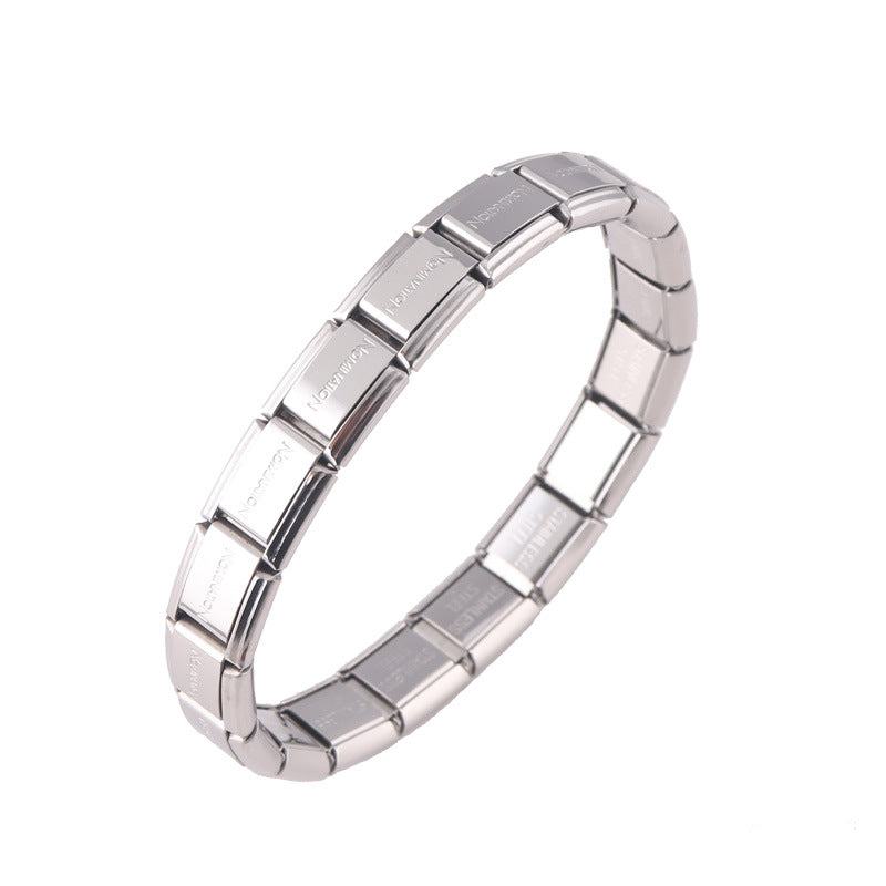 Wholesale Electroplated Stainless Steel Bracelet Stretch Bracelet Diy Material