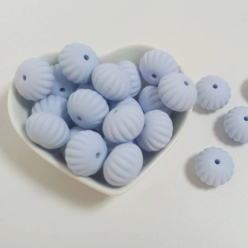 Wholesale 5pcs 15MM Pumpkin Silicone Beads