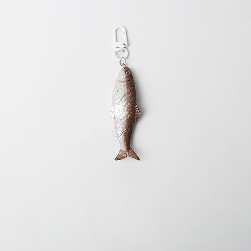 Wholesale Simulated Salted Fish Plastic Keychain