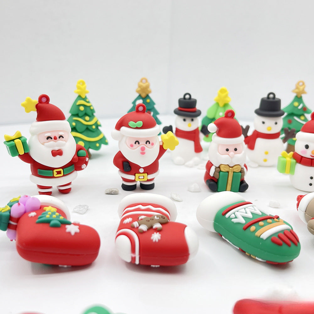 Wholesale Christmas Pendant Cartoon Keychain