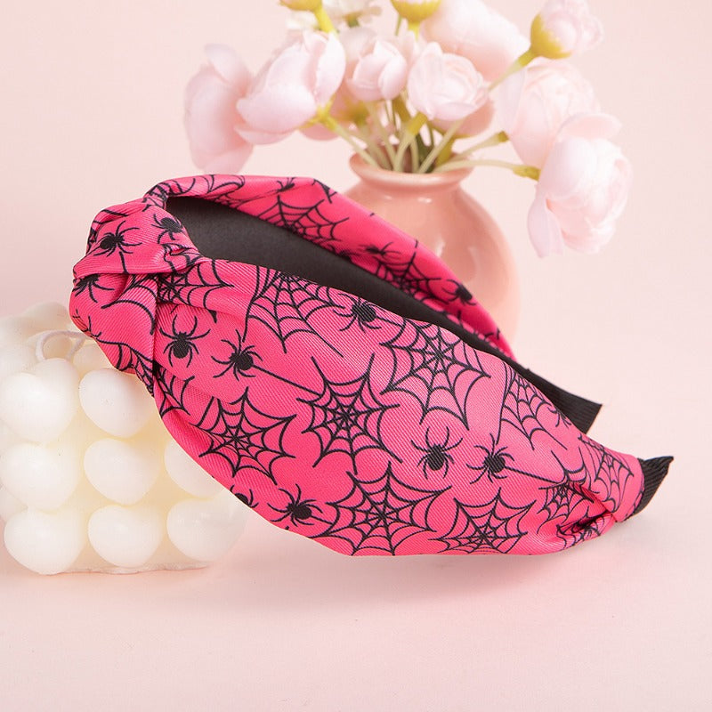 Wholesale Halloween Printed Personalized Pumpkin Ghost Face Fashion Headband