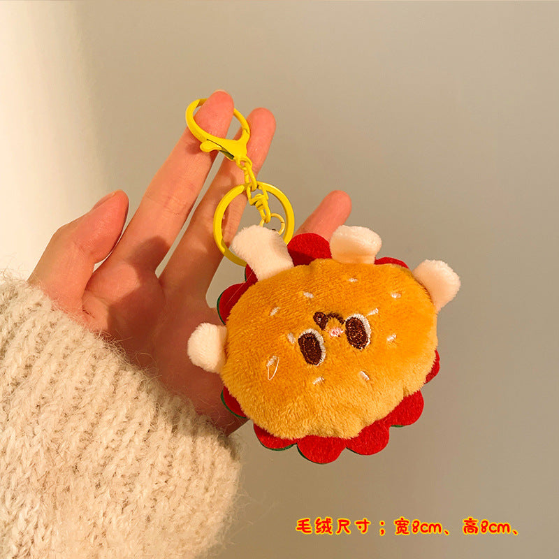 Wholesale Creative Food Plush Doll Pendant Girl Backpack Pendant Keychain Pendant Doll Small Gift Event Stall