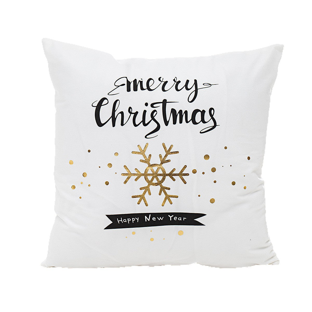 Wholesale Christmas atmosphere gold-stamping festive pillowcase