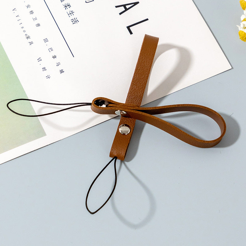 Wholesale Solid Leather PU Pendant Keychain