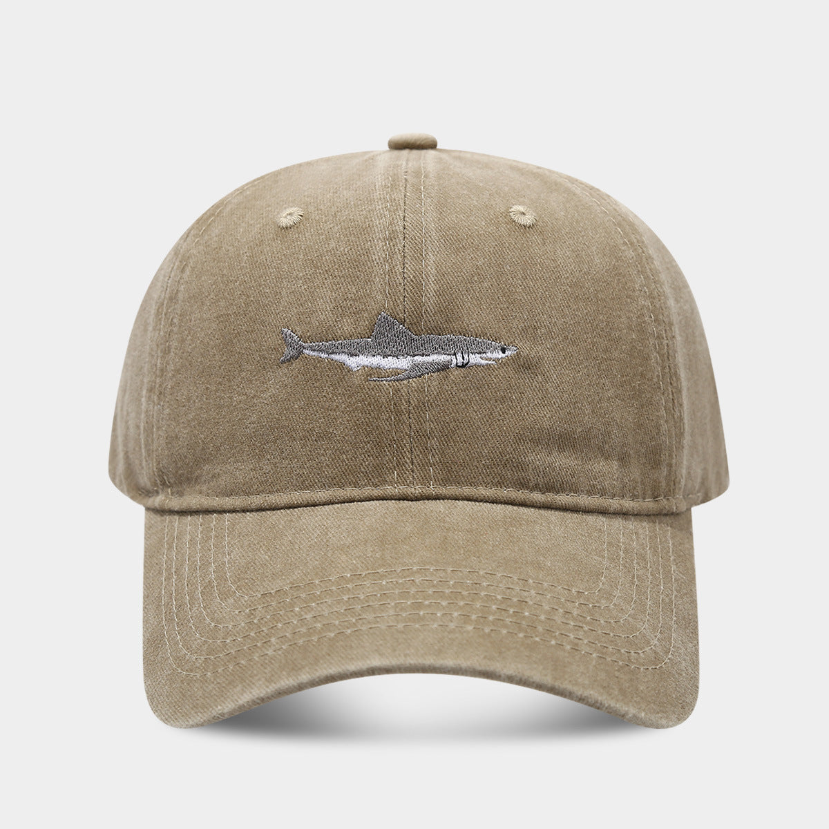 Wholesale Shark Baseball Cap Washed Trend Women's Sunshade Cap